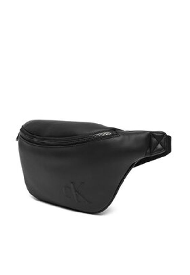 Calvin Klein Nerka Ck Waistbag LV04D3249G Czarny. Kolor: czarny. Materiał: skóra