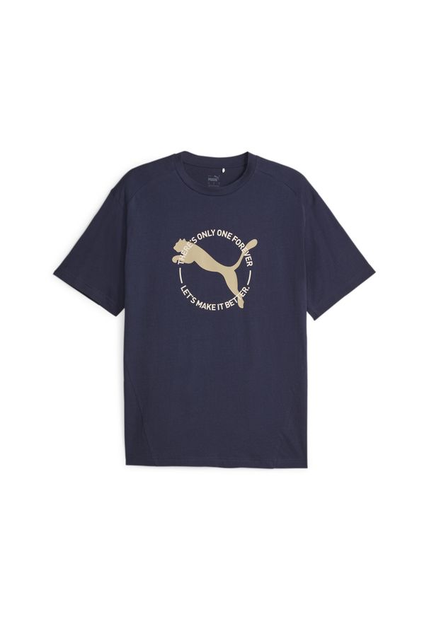 Koszulka męska Puma Better Sportswear Tee. Kolor: biały, wielokolorowy, czarny, niebieski