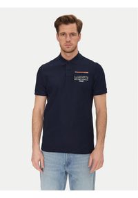 Lacoste Polo PH8742 Granatowy Regular Fit. Typ kołnierza: polo. Kolor: niebieski. Materiał: bawełna