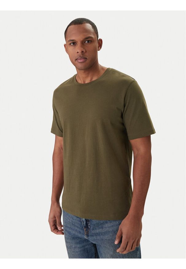 Jack & Jones T-Shirt Orrganic Basic 12156101 Zielony Slim Fit. Kolor: zielony. Materiał: bawełna