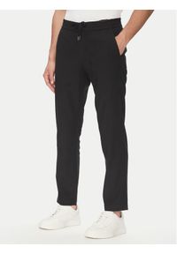 BOSS Spodnie materiałowe Sanderson-L 50536881 Czarny Regular Fit. Kolor: czarny. Materiał: len