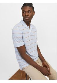 Jack & Jones Polo Bluwin 12170931 Błękitny Regular Fit. Typ kołnierza: polo. Kolor: niebieski. Materiał: syntetyk, bawełna
