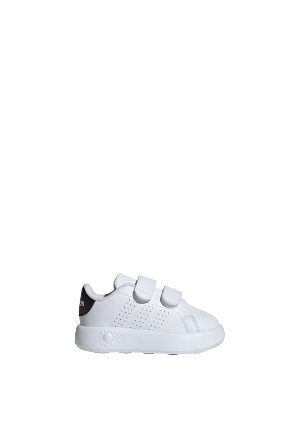 Adidas - Buty Advantage Kids. Kolor: biały. Materiał: materiał. Model: Adidas Advantage. Sport: turystyka piesza