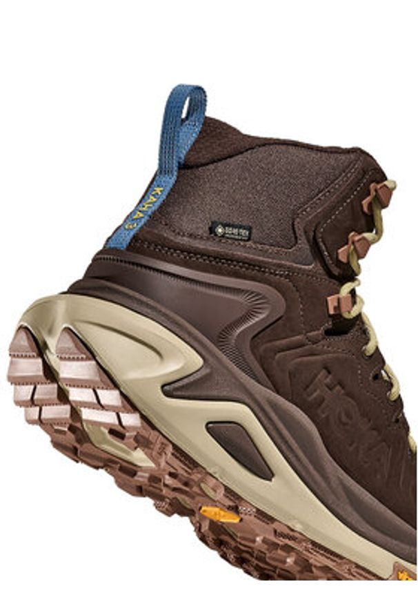 HOKA - Hoka Trekkingi Kaha 3 Gore-Tex 1162530 Brązowy. Kolor: brązowy. Materiał: skóra, zamsz. Technologia: Gore-Tex. Sport: turystyka piesza