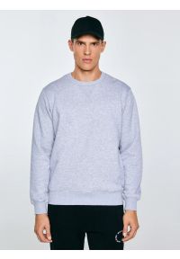 Big-Star - Bluza męska szara Marltones 901. Okazja: na co dzień. Kolor: szary. Materiał: materiał, dresówka, jeans. Wzór: aplikacja. Styl: sportowy, casual