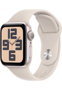APPLE - Smartwatch Apple Watch SE 2023 GPS + Cellular 40mm Starlight Alu Sport S/M Beżowy (MRFX3QP/A). Rodzaj zegarka: smartwatch. Kolor: beżowy. Styl: sportowy