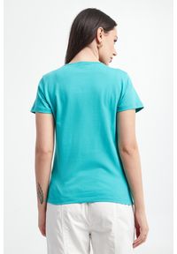 Pinko - T-shirt damski Turbato PINKO. Materiał: bawełna. Wzór: nadruk #4