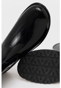 Answear Lab - Kalosze. Nosek buta: okrągły. Kolor: czarny. Materiał: materiał. Wzór: gładki. Styl: wakacyjny #4