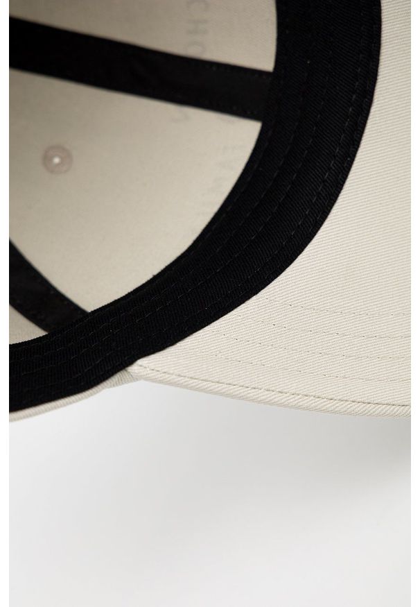Vans czapka bawełniana X KAITLIN CHAN kolor beżowy z nadrukiem. Kolor: beżowy. Materiał: bawełna. Wzór: nadruk