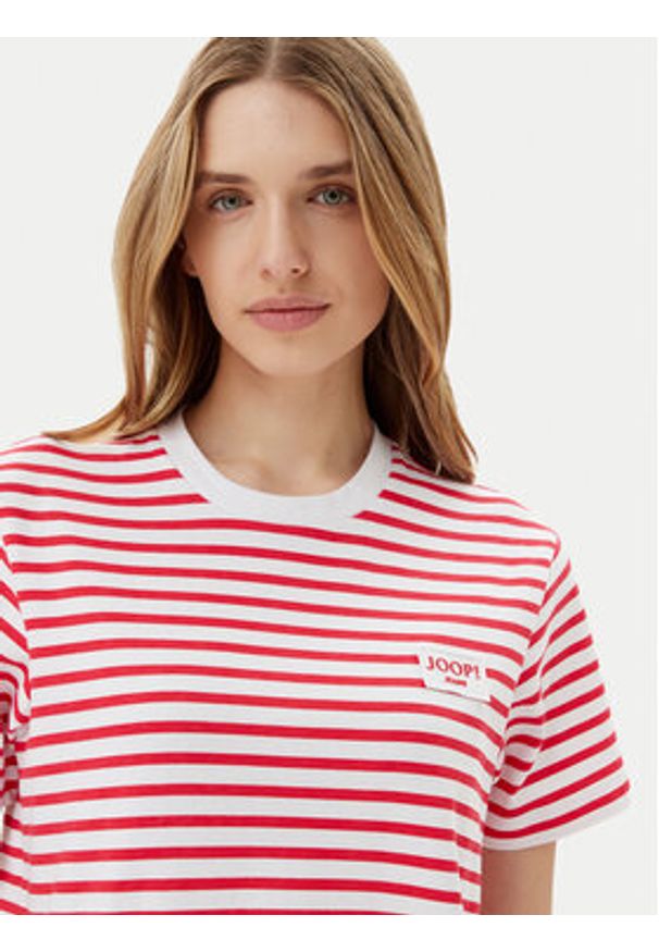 JOOP! Jeans T-Shirt Teele 30046131 Czerwony Regular Fit. Kolor: czerwony. Materiał: bawełna