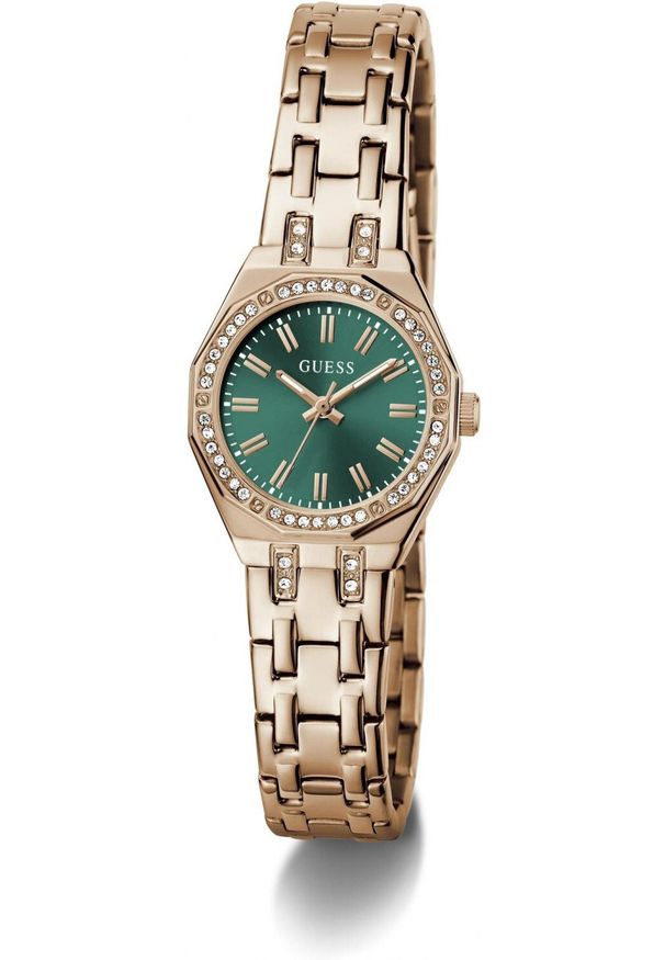 Zegarek Guess Zegarek damski Guess GW0931L7 CYRKONIE różowe złoto. Kolor: różowy, złoty, wielokolorowy