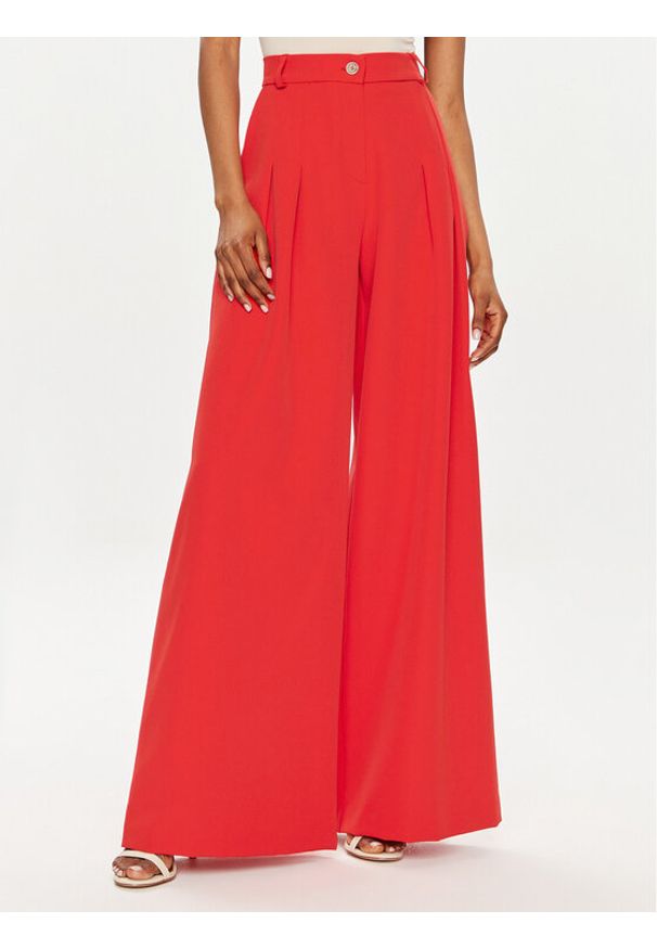 Maryley Spodnie materiałowe 24EB579/43FI Czerwony Regular Fit. Kolor: czerwony. Materiał: syntetyk