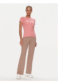 Guess T-Shirt Adele V2YI07 K8HM0 Różowy Regular Fit. Kolor: różowy. Materiał: bawełna #2
