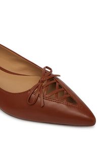 Lauren Ralph Lauren - LAUREN RALPH LAUREN Baleriny 802P06376001 Brązowy. Kolor: brązowy. Materiał: skóra #5