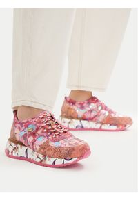 Laura Vita Sneakersy Delphine 07 Różowy. Kolor: różowy. Materiał: skóra #1