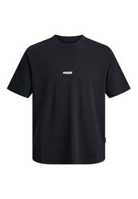 Jack & Jones T-Shirt Club 12289842 Czarny Relaxed Fit. Kolor: czarny. Materiał: bawełna #8