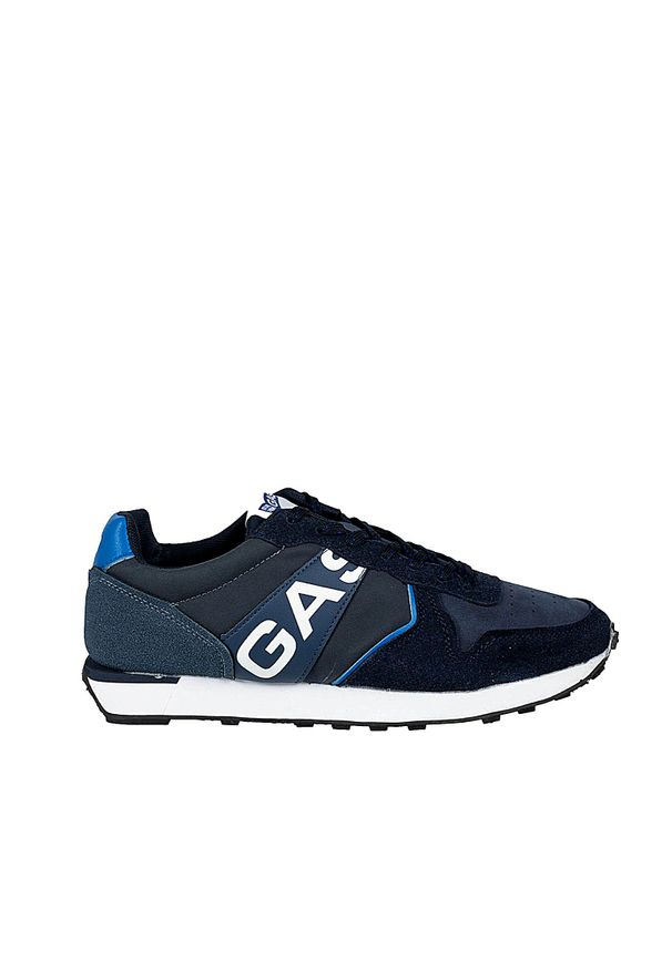 Gas Sneakersy "Parris NBX" | GAM223220 | Parris NBX | Mężczyzna | Granatowy. Kolor: niebieski. Materiał: skóra ekologiczna. Wzór: aplikacja