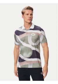EA7 Emporio Armani Polo 7M001532 AF22175 F7077 Zielony Regular Fit. Typ kołnierza: polo. Kolor: zielony. Materiał: syntetyk #1