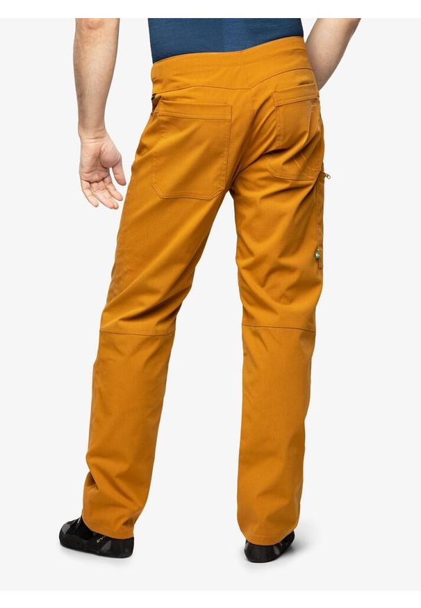 EDELRID - Spodnie wspinaczkowe męskie Edelrid Me Nose Pants. Kolor: pomarańczowy. Sport: wspinaczka