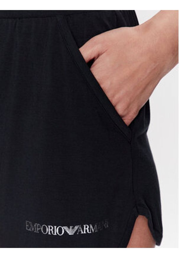 Emporio Armani Szorty sportowe 262523 3R314 00020 Czarny Regular Fit. Kolor: czarny. Materiał: wiskoza