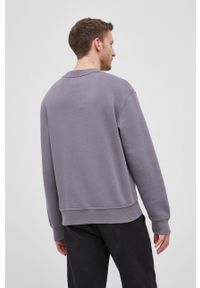 Calvin Klein Jeans Bluza męska kolor szary z nadrukiem. Kolor: szary. Materiał: dzianina. Wzór: nadruk