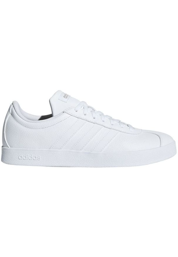 Adidas - Buty adidas Vl Court 2.0 W B42314 białe. Okazja: na co dzień. Zapięcie: sznurówki. Kolor: biały. Materiał: guma, syntetyk, materiał, skóra. Szerokość cholewki: normalna