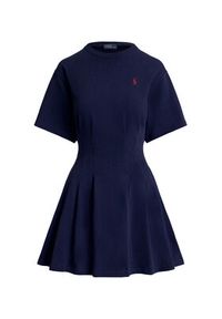 Polo Ralph Lauren Sukienka codzienna 211A96342004 Granatowy Slim Fit. Okazja: na co dzień. Typ kołnierza: polo. Kolor: niebieski. Materiał: bawełna. Typ sukienki: proste. Styl: casual #5