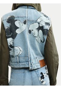 Desigual Kurtka jeansowa Kiss Mic 26SWED07 Niebieski Regular Fit. Kolor: niebieski. Materiał: bawełna #4