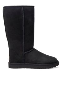 Ugg - Buty zimowe damskie czarne UGG W Classic Tall II. Okazja: na plażę. Kolor: czarny. Materiał: materiał. Sezon: zima. Styl: młodzieżowy #4