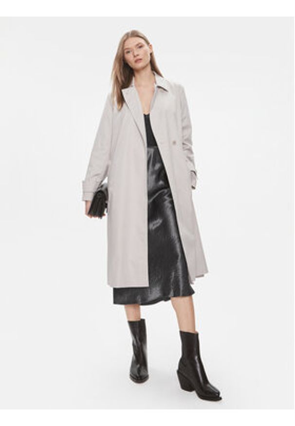 Calvin Klein Trencz Essential K20K206320 Szary Regular Fit. Kolor: szary. Materiał: bawełna
