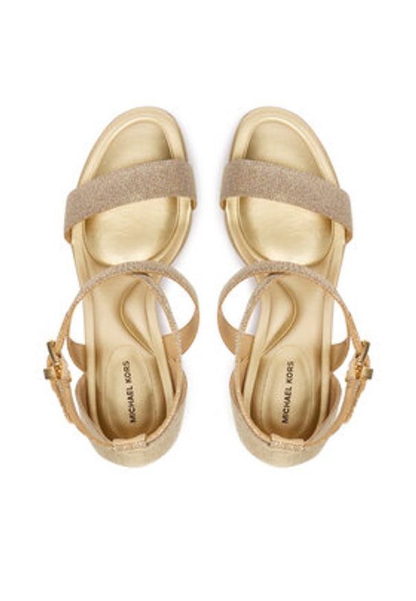 MICHAEL Michael Kors Sandały Alexa Block 40S6AXMS1D Złoty. Kolor: złoty. Materiał: skóra