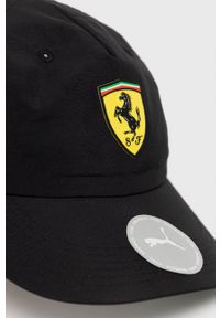 Puma Czapka x Ferrari 23202 kolor czarny z aplikacją. Kolor: czarny. Wzór: aplikacja #4