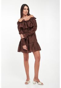 Twinset Milano - Sukienka hiszpanka TWINSET ACTITUDE. Typ kołnierza: dekolt hiszpanka #1
