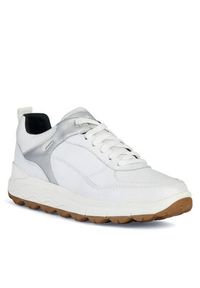 Geox Sneakersy D Spherica 4x4 B Abx D3626D 0467B C0007 Biały. Kolor: biały. Materiał: skóra