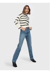 only - ONLY Sweter Fibi 15259096 Beżowy Regular Fit. Kolor: beżowy. Materiał: wiskoza #4