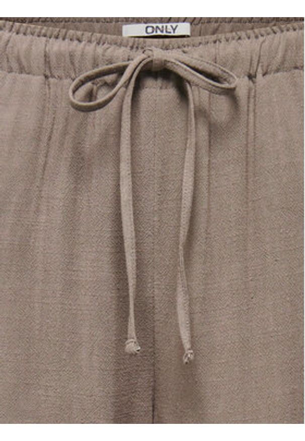 only - ONLY Spodnie materiałowe Siesta 15322263 Brązowy Regular Fit. Kolor: brązowy. Materiał: wiskoza