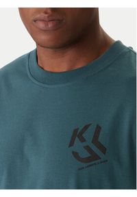 Karl Lagerfeld Jeans T-Shirt A2M17072 Zielony Regular Fit. Kolor: zielony. Materiał: bawełna #4