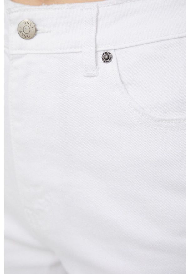 only - Only jeansy Camile Wide damskie high waist. Stan: podwyższony. Kolor: biały