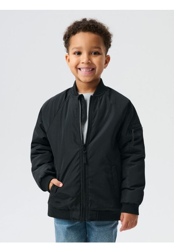 Sinsay - Kurtka bomberka - czarny. Kolor: czarny