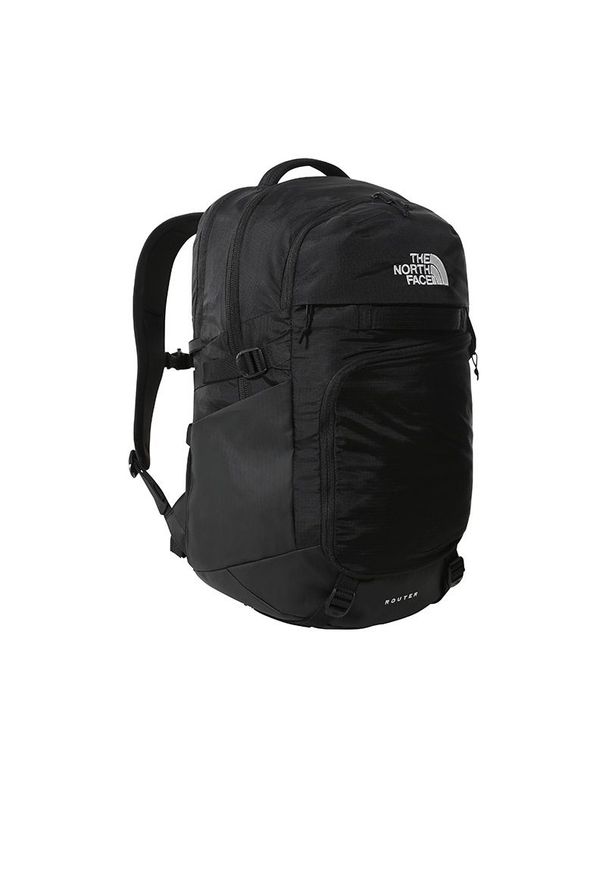 Plecak The North Face Router 0A52SFKX71 - czarny. Kolor: czarny. Wzór: paski. Styl: casual