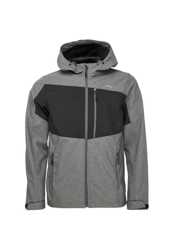 ZSPORT - Męska kurtka softshell Loap Ladan Gry -blk M - Wiatroszczelna i oddychająca. Kolor: czarny. Materiał: poliester, softshell. Sport: turystyka piesza