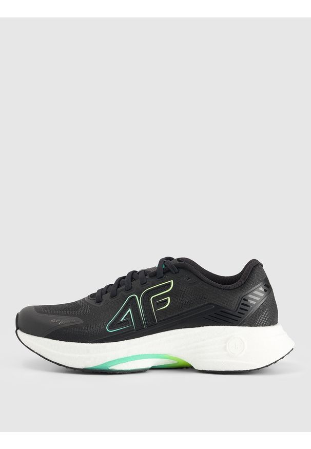 4f - 4F Buty do biegania Speed Runner damskie - czarne 37. Wysokość cholewki: przed kostkę. Kolor: czarny. Materiał: guma. Szerokość cholewki: normalna. Sport: bieganie, fitness