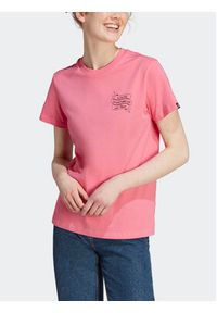 Adidas - adidas T-Shirt II6077 Różowy. Kolor: różowy. Materiał: bawełna #6