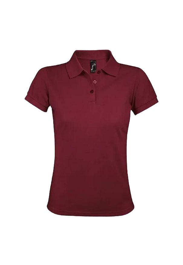 SOL'S - Damska Koszulka Polo Prime. Typ kołnierza: polo. Kolor: czerwony, wielokolorowy, brązowy