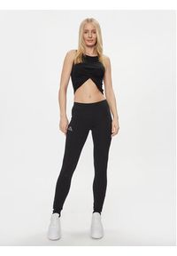 Kappa Legginsy Zapri 303MJB0 Czarny Slim Fit. Kolor: czarny. Materiał: bawełna #3