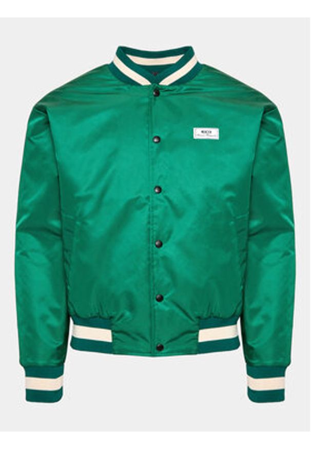 Mercer Amsterdam Kurtka bomber Unisex The Re-Varsity MEAP231010 Zielony Relaxed Fit. Kolor: zielony. Materiał: syntetyk