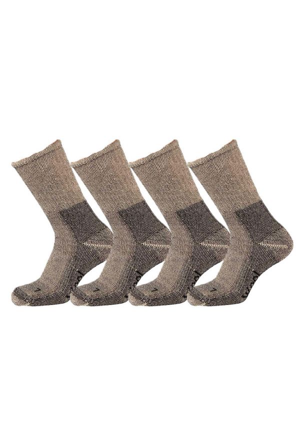 XTREME SOCKSWEAR - Skarpety trekkingowe Xtreme Thermal Medium 4-pack Grey Mouliner. Kolor: szary. Materiał: wełna. Sport: turystyka piesza