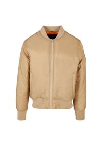 BUILD YOUR BRAND - Męska Kurtka Bomber. Kolor: beżowy