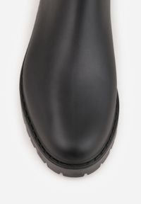 Renee - Czarne Kalosze Sztyblety na Płaskiej Podeszwie Irinndria. Kolor: czarny. Obcas: na płaskiej podeszwie #4