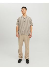 Jack & Jones - Jack&Jones Koszula Jeff 12220423 Beżowy Relaxed Fit. Kolor: beżowy. Materiał: wiskoza #6